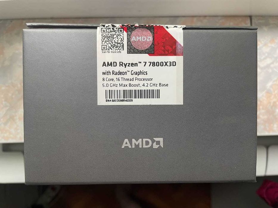 CPU AMD Ryzen 7 7800X3D