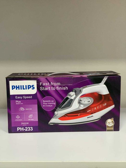 Variant A: Philips PH-233 dazamol (2600 Watt) — Yangi, kuchli bug'li