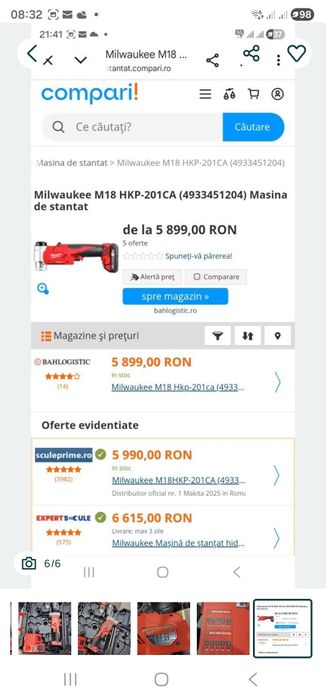Masina de stantat milwaukee m18 HKC-201CA