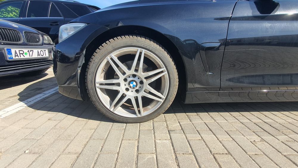 Jante BMW 5X120 R18 cu anvelope 225/45 R18 ( 2024)-Stare Excelentă, 1600 fix. All Season, M+S