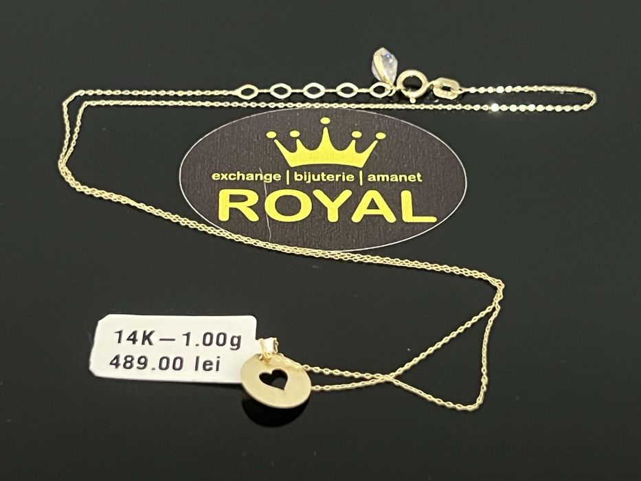 Bijuteria Royal CB : Lănțișor damă aur 14k 1,00 grame