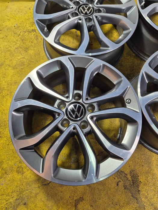 4 Jante Aliaj 5x112 17'' OE VW Golf Passat Touran Sharan Tiguan T-ROC Scirocco / Skoda Octavia Karoq Kodiaq YETI