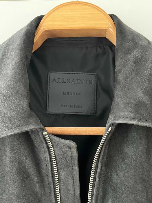 Allsaints Geaca Piele Gri (M)