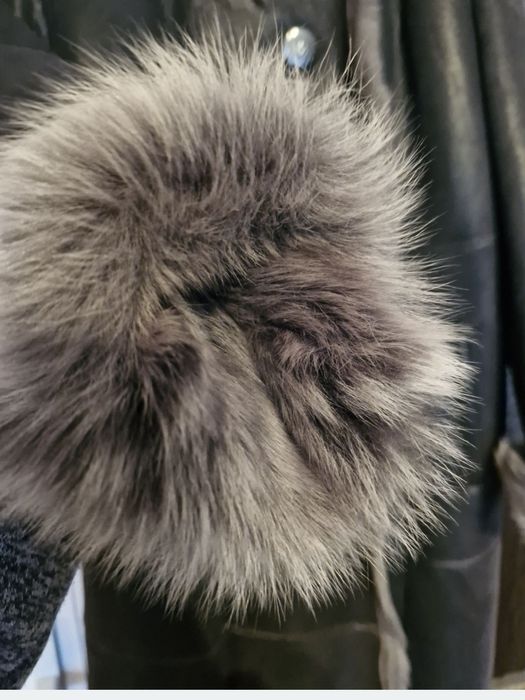 Palton din blana naturala L