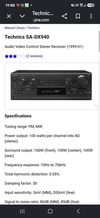 Amplituner Technics si boxe unitra 150w