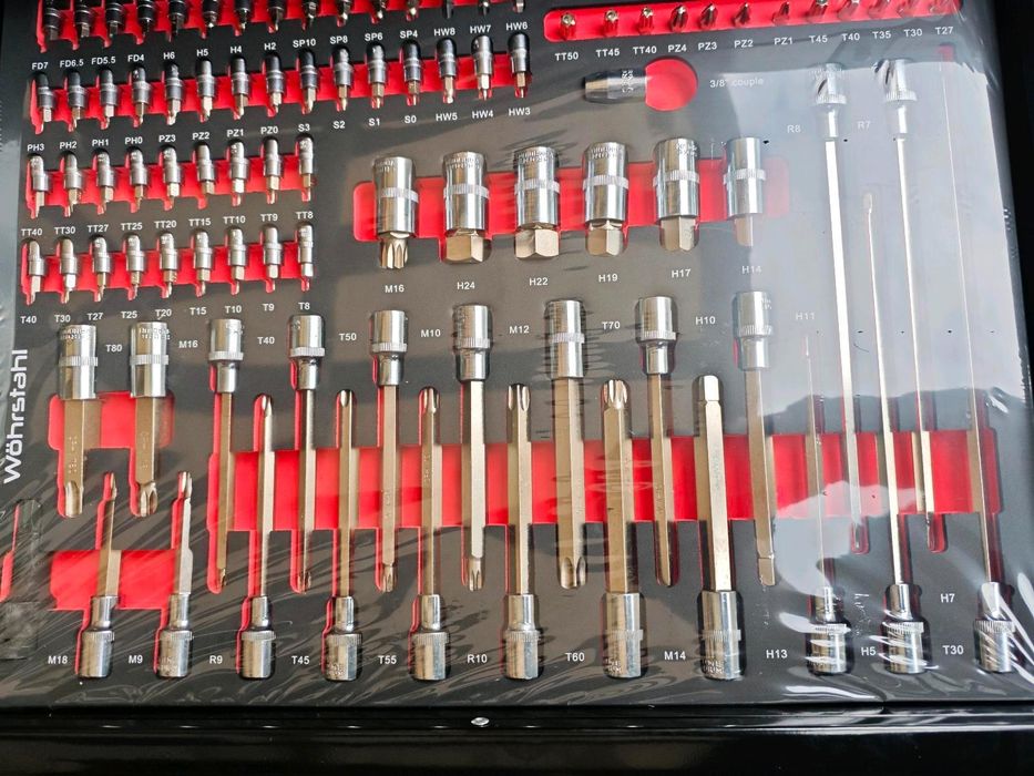 Количка с инструменти Wohrstahl XXL 419 части