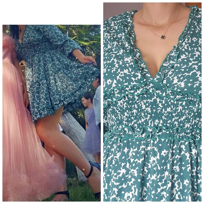 Рокля на цветя С размер