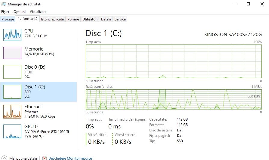 PC Low i5-7400 / 1050TI / 16GB RAM