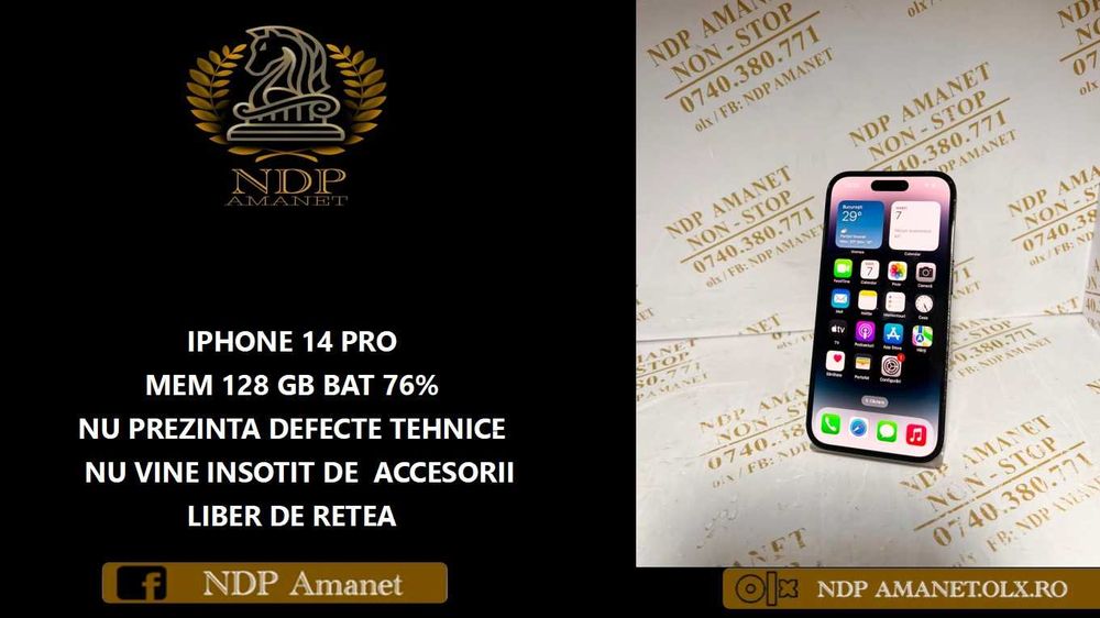 NDP Amanet Calea Mosilor 298   IPHONE 14 PRO (48348)