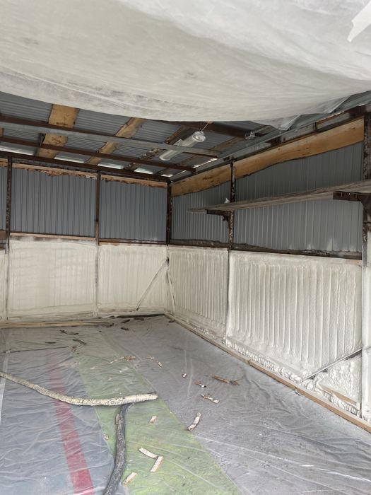 Утепление пенополиуретаном ппу термопеной.