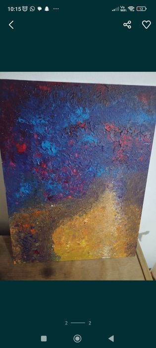 Pictura abstracta in acrilice