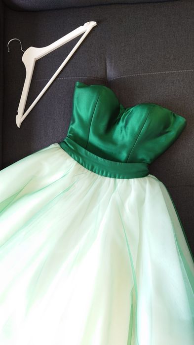 Rochie diafana XS (tutu si corset) cununie civila, nasa, bal absolvire