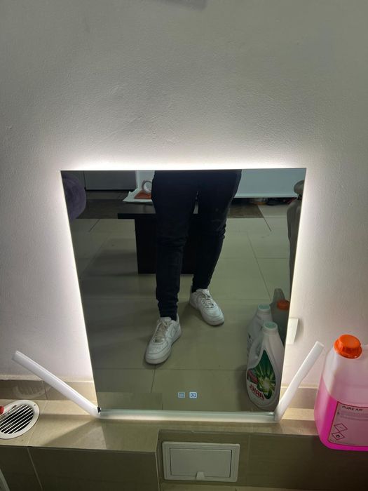 Oglinda baie 70x50 ,3 luminii ambientale + dezaburire