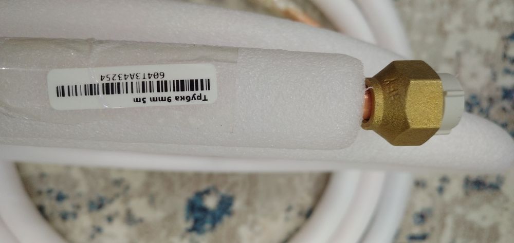 Заводская медная труба от кондиционера 60BTU