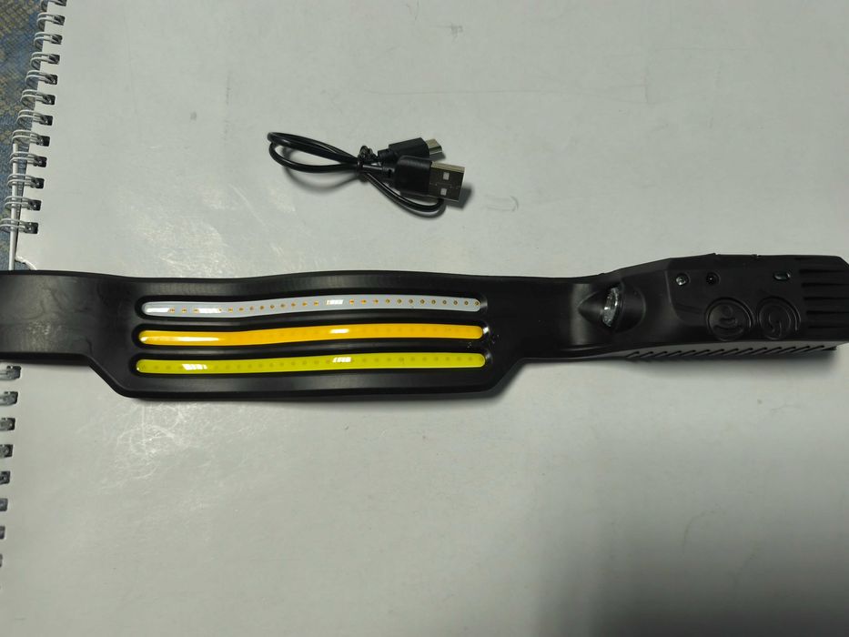 Lanterna frontala cu 3 benzi led  + xpe si senzor de miscare