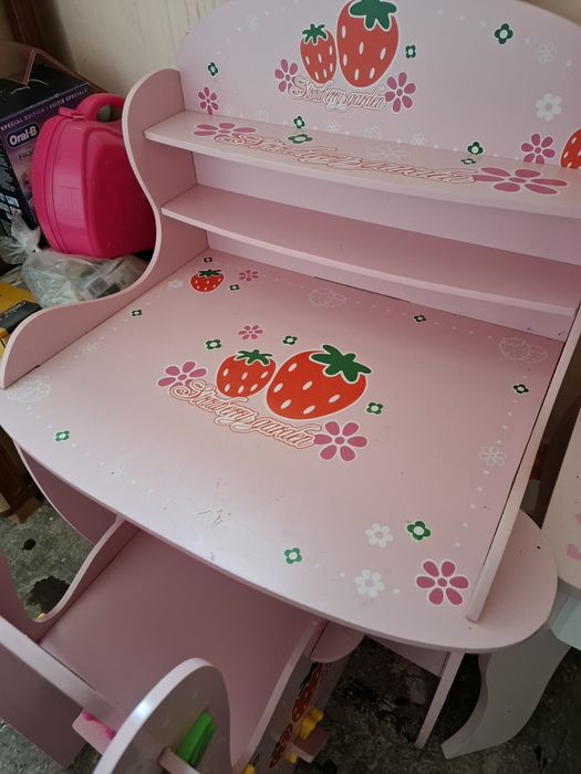 Birou copii din lemn