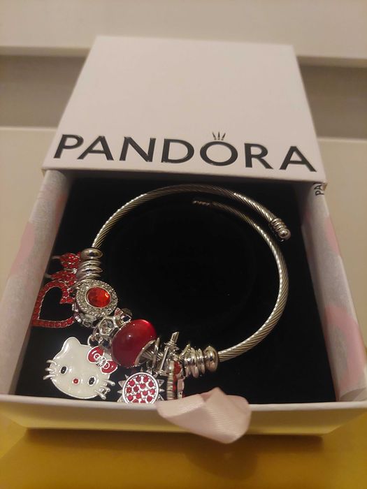 Bratara Hello Kitty marime universala in cutie cadou Pandora