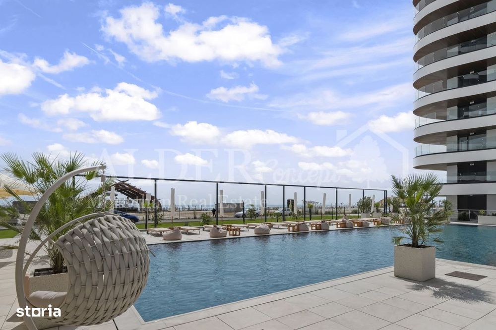 Apartament 2 Camere Mobilat, Utilat, Vedere Direct Mare!