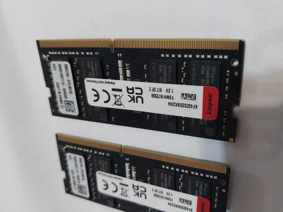 64GB 3200Mhz CL22 - RAM памет SO-DIMM (за лаптоп) - НОВИ !