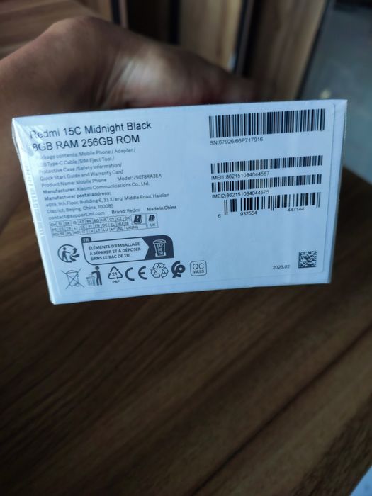 Redmi 15 C 8/ 256 Yangi ochilmagan