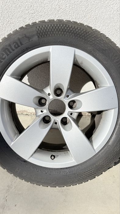 Roti BMW E90 Seria 3 Styling 242 R16 205/55/R16,cu Anvelope Iarna Continenental WinterContact impecabile