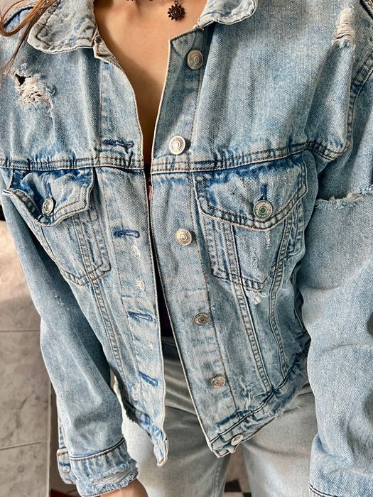 Jachetă din denim Stradivarius