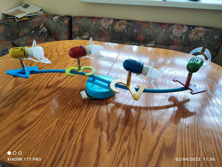 Детски абажур с цифри