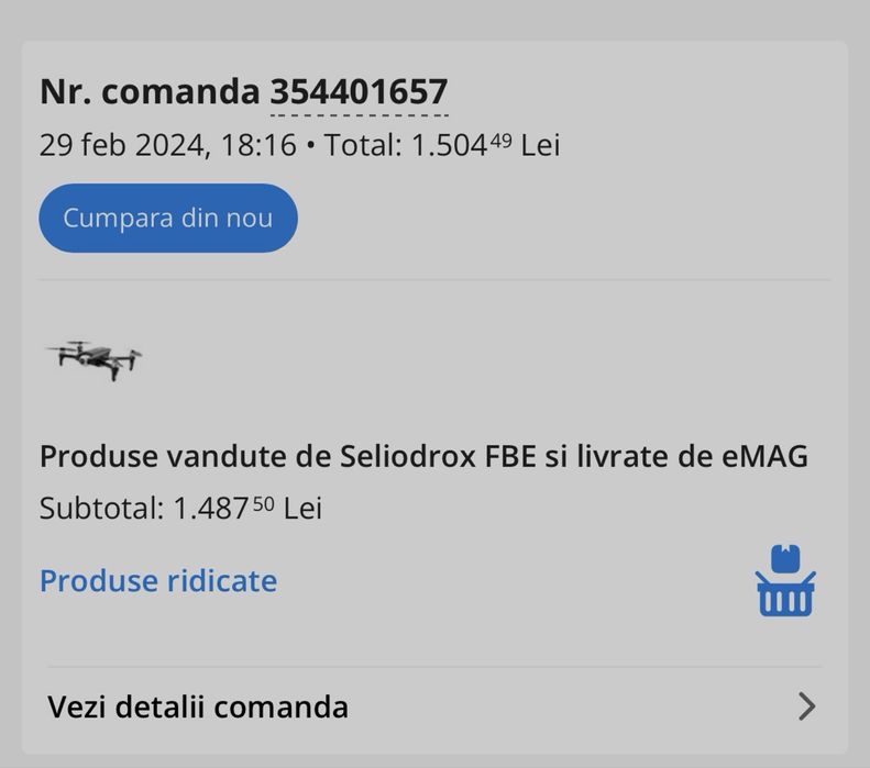 Drona profesionala RoHS® DragonFly pliabila camera 6K