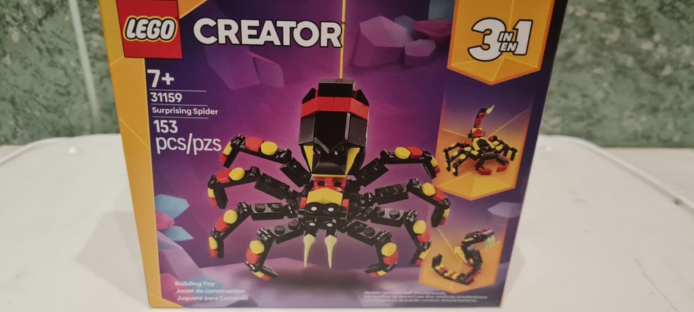 Lego. Лего для детей. Spider. 3 в 1.