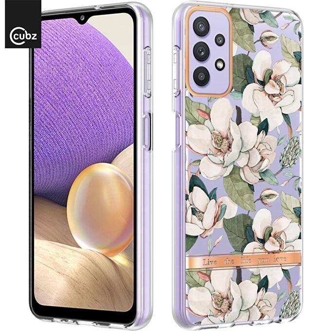 Husa+2 Folii Samsung Galaxy A23 (4G/5G),A13 4G- Gel TPU Flower