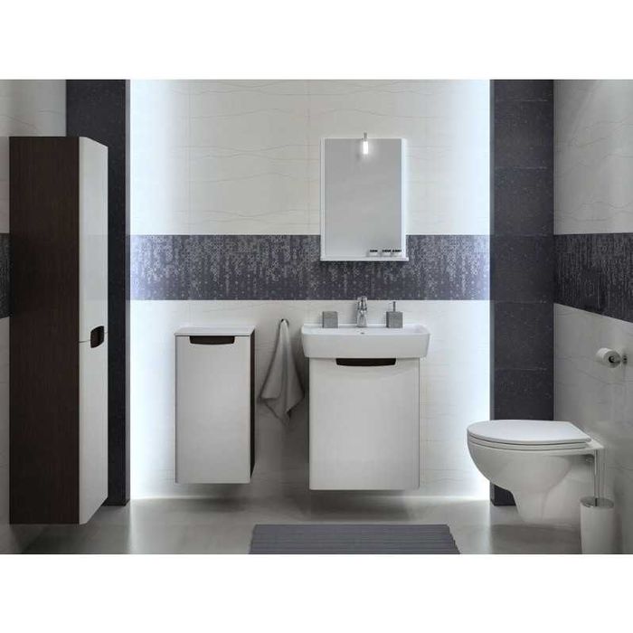 Set mobilier baie (masca si lavoar) Kolo Rekord 60 cm, alb