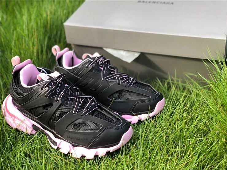 Balenciaga Track Sneaker "Black/Pink"