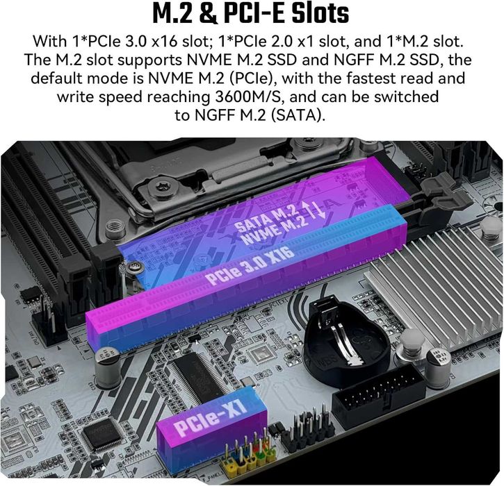 Placa de baza X99 LGA 2011-3 Xeon E5 V3 V4 DDR4 mATX 128GB Noua