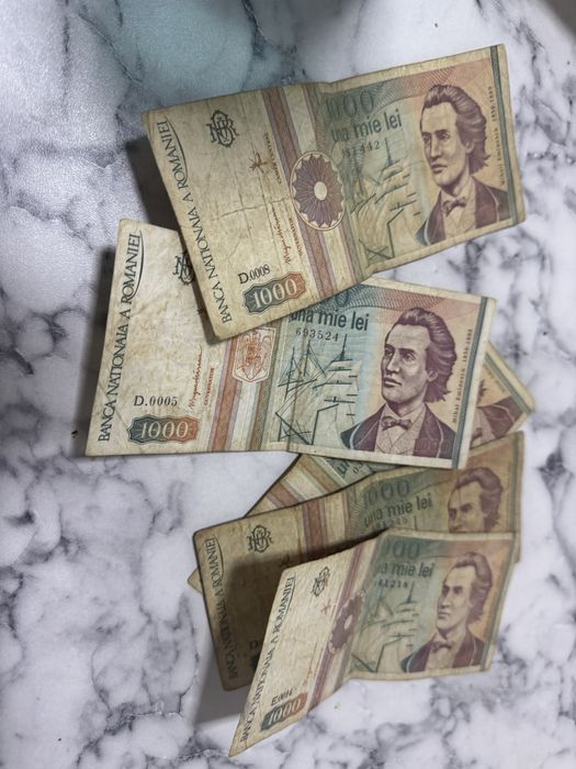 Bacnote 1000 de lei mai 1993