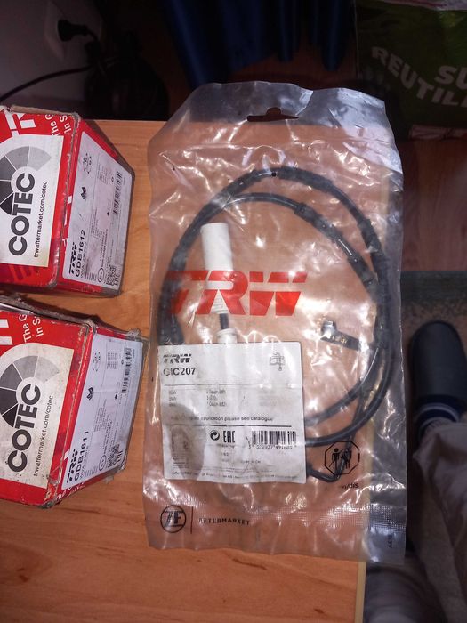 Set placute frana GDB1611 TRW FATA/Set placute frana spate GDB1612