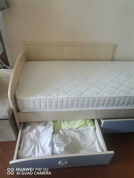 Детско легло 160/75 см. с матрак и чекмеджета