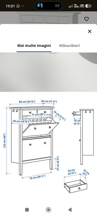 Pantofar Ikea foarte încăpător