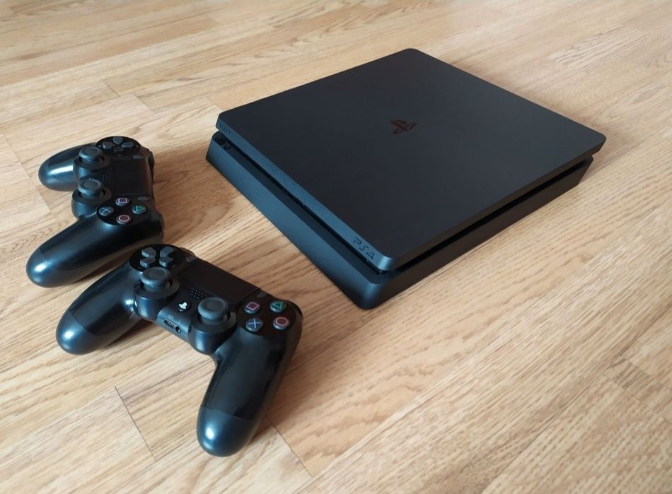 Прошитый PS4 Slim 30 топ игр 1 терабайт Каспи Рассрочка Каспи RED