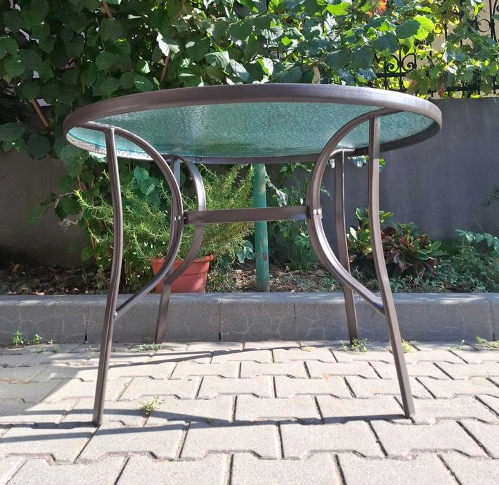 Set Mobilier Masa Rotunda+4 Scaune Terasa/Gradina JGX-062