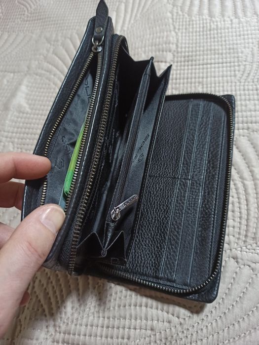 Барсетка кожаная