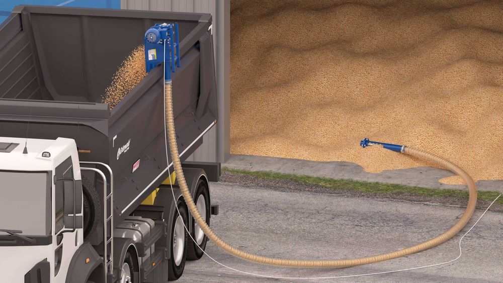 Snec flexibil cereale 220V - 12m | TMC – Capacitate: max. 4 tone/h