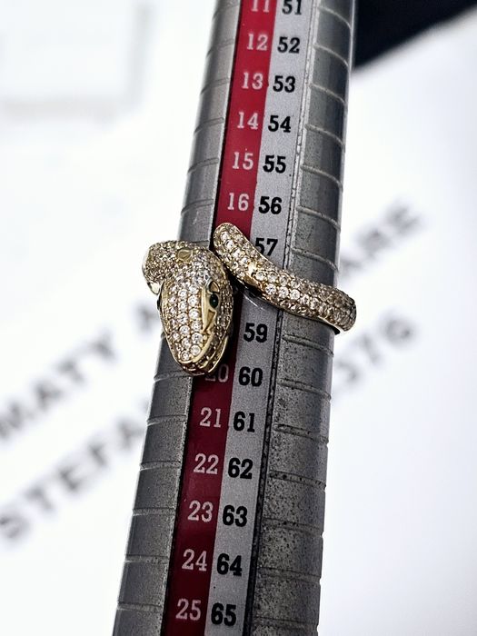 Vand inel sarpe din aur 14 k 4.07 g cod 606