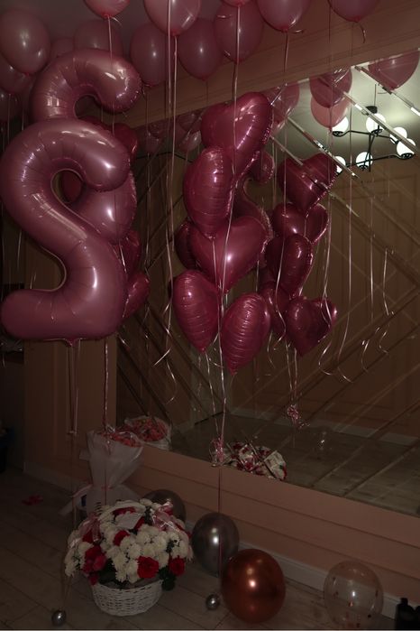 Шарики гелевые розовые