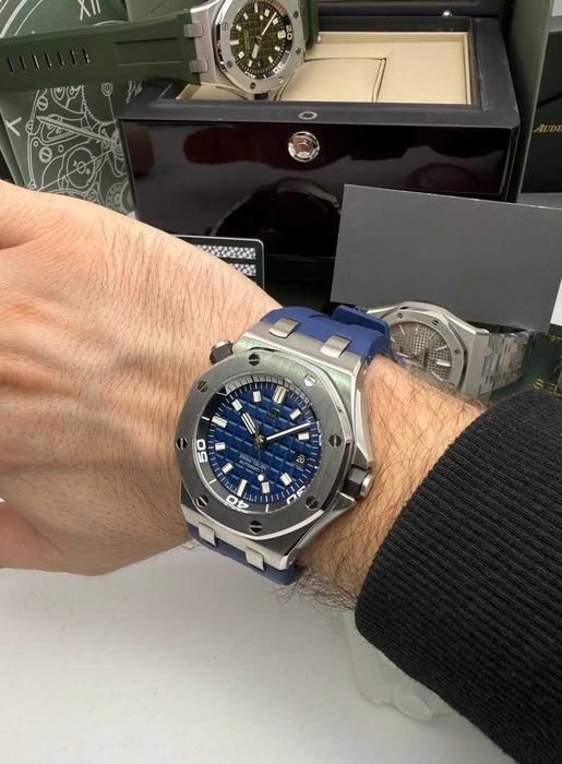 audemars piguet royal oak diver зелено/синьо