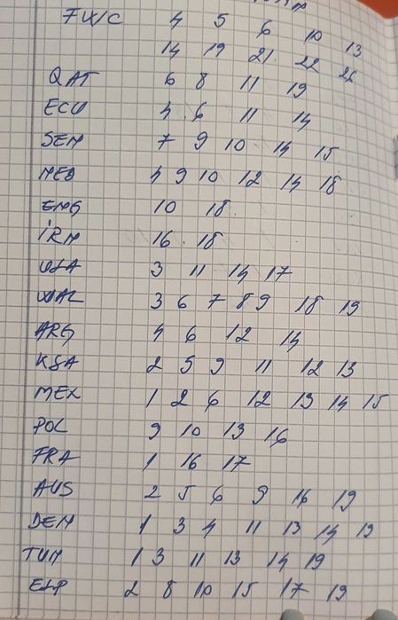 Cartonase Fifa Word Cup 2022 Qatar