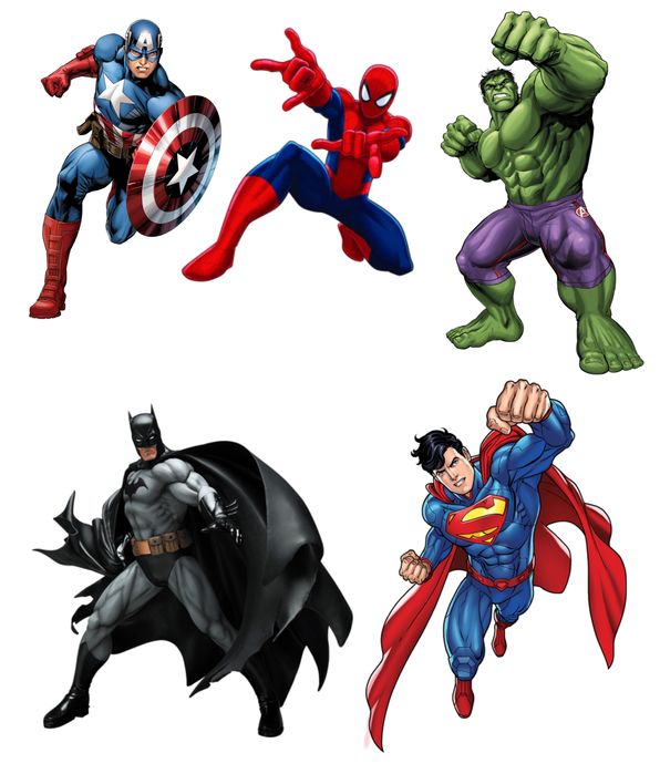 Стикери на супергерои (принтиране по заявка)