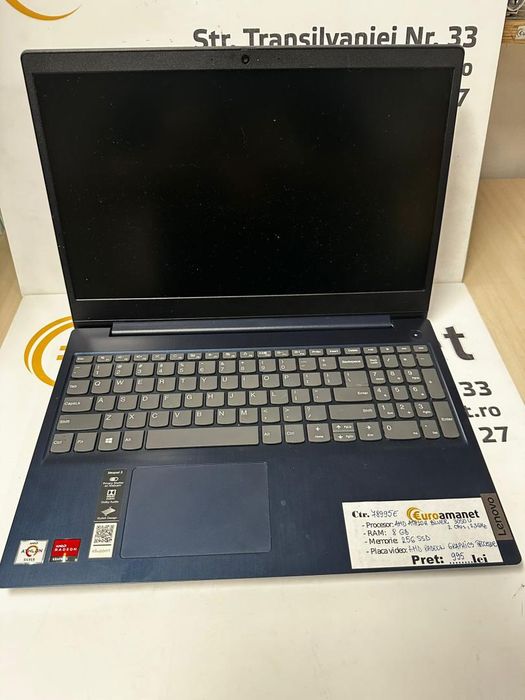 Laptop Lenovo Ideapad 3, AMD Athlon Silver -T-