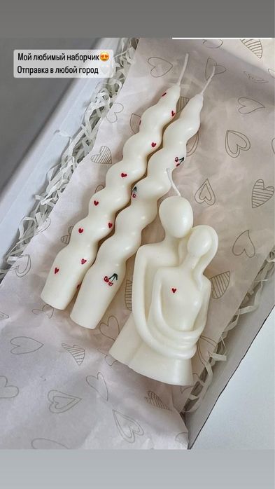 Стильные свечи ручной работы