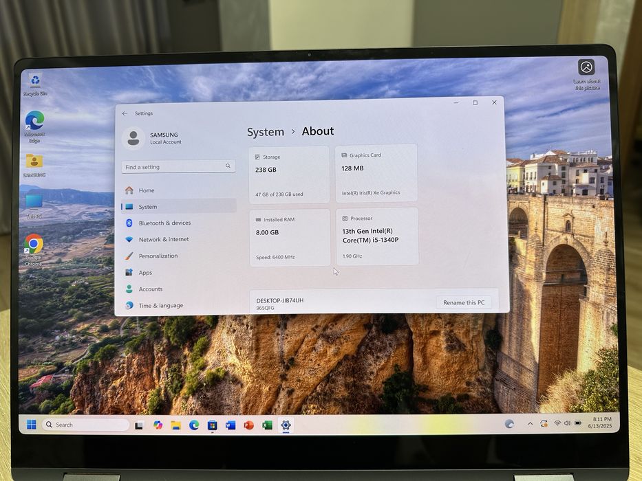 Samsung Galaxy book 3 pro 360 - 16”