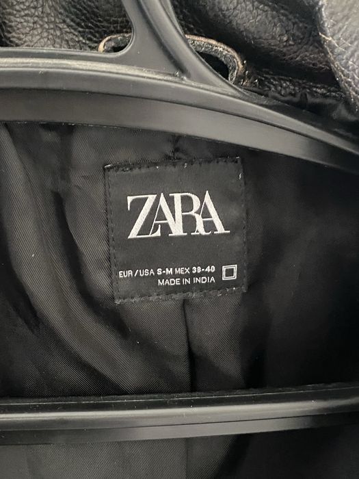 Кожаная куртка zara